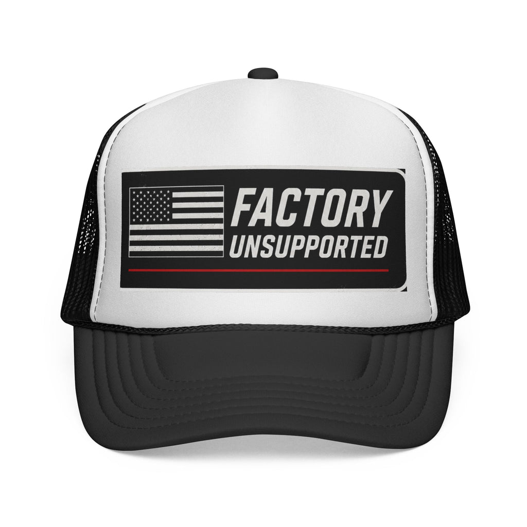 Factory Unsupported Throwback Trucker Hat | Goblin Approved