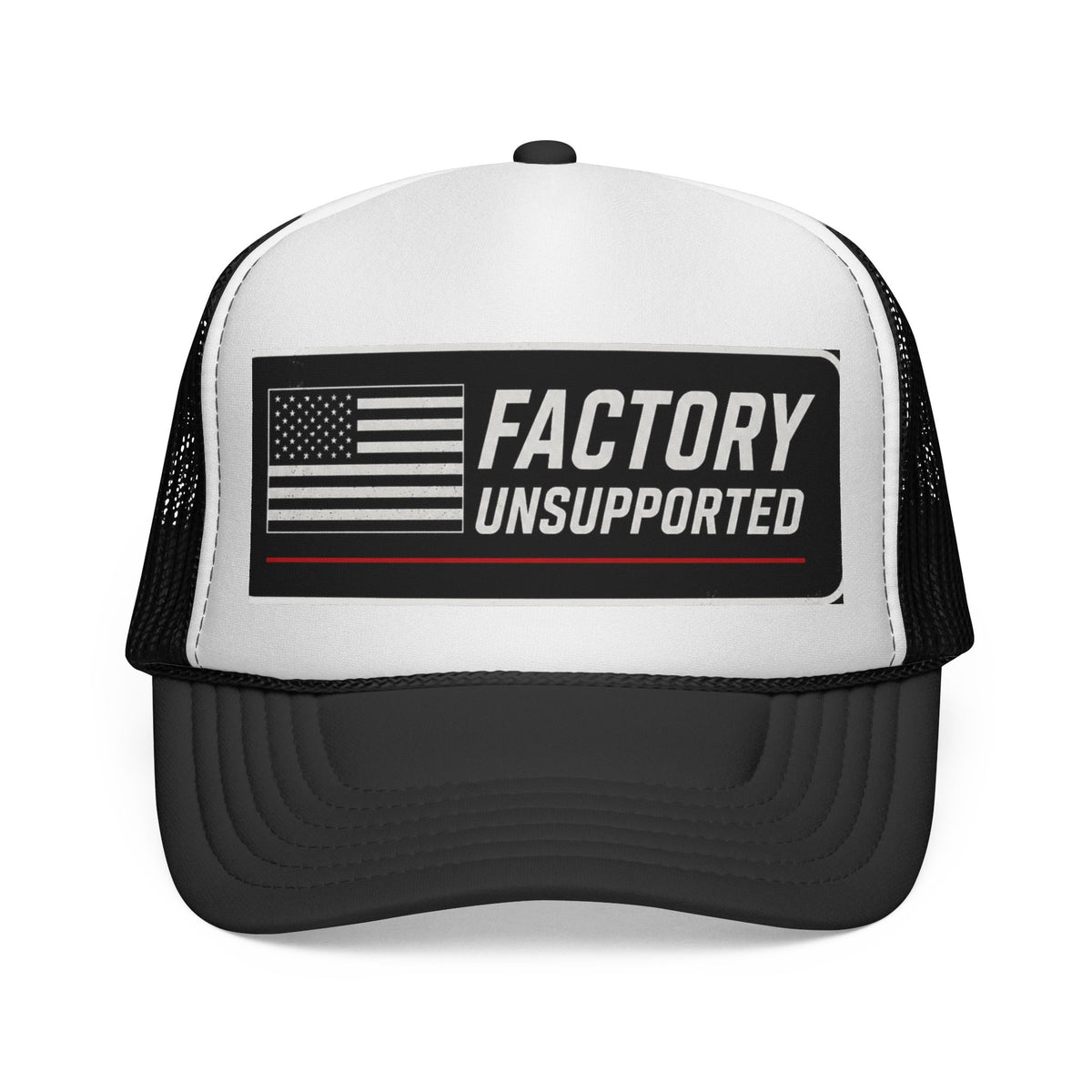 Factory Unsupported Throwback Trucker Hat | Goblin Approved