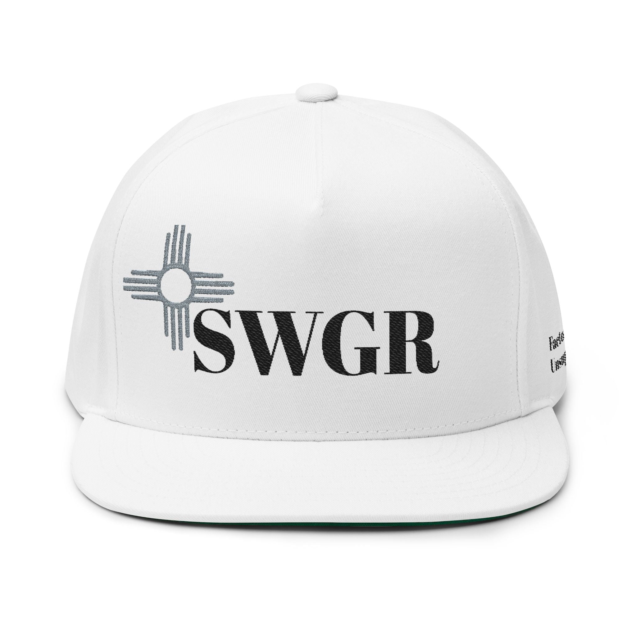Gravity Goblin Lid Embroidered Flat Bill Cap